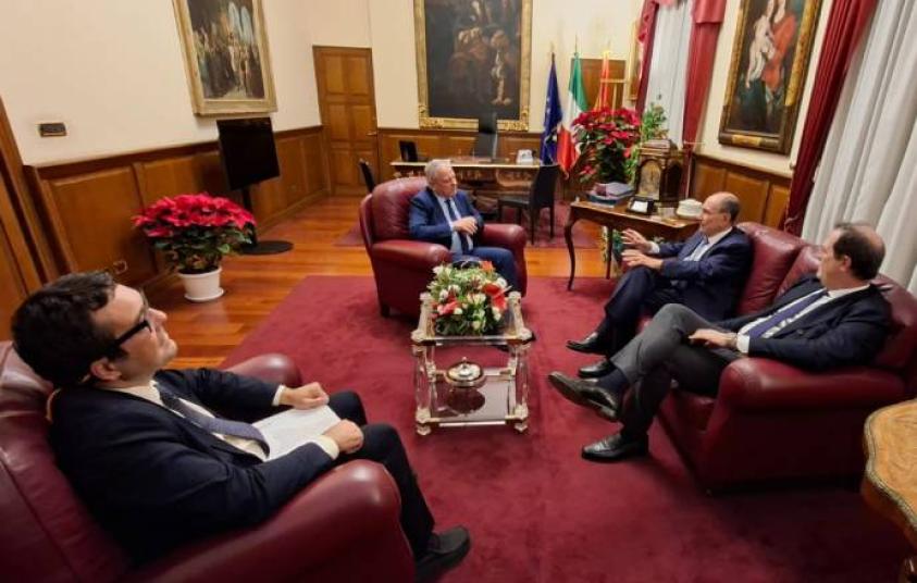 Incontro Schifani, Dagnino, Amenta, Alvano