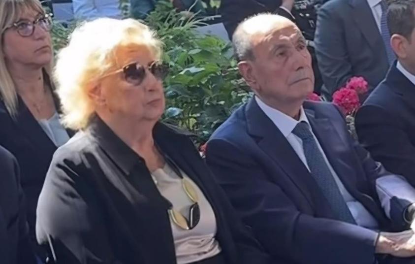 Maria Falcone e il presidente Schifani