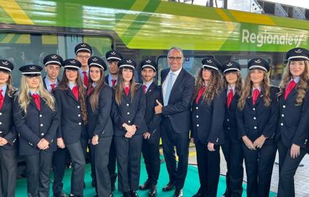 Aricò alla consegna dei treni