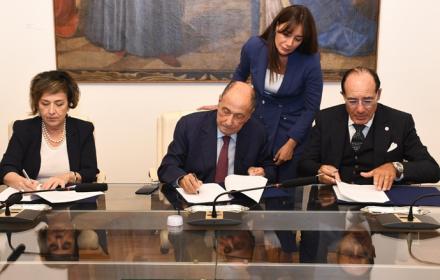 Firma protocollo di intesa Regione UniCamillus Giglio