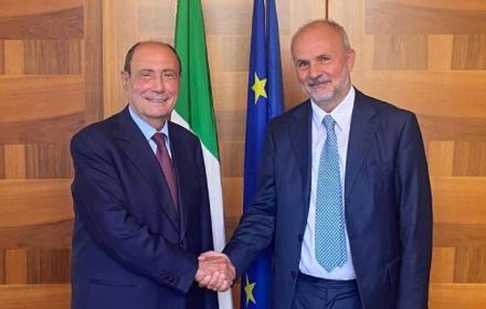 Schifani con il ministro Schillaci a Roma
