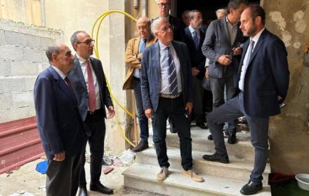 Sopralluogo Schifani Aricò via Bronte a Borgo Nuovo Palermo