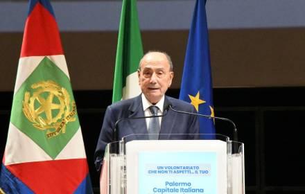 Schifani alla cerimonia di chiusura di Palermo Capitale del volontariato