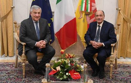 Presidente Schifani e ministro Tajani
