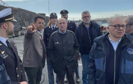 Schifani sopralluogo Riposto