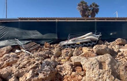 Ciclone Harry lido balneare danneggiato Siracusa