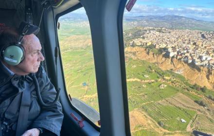 Schifani elicottero Niscemi