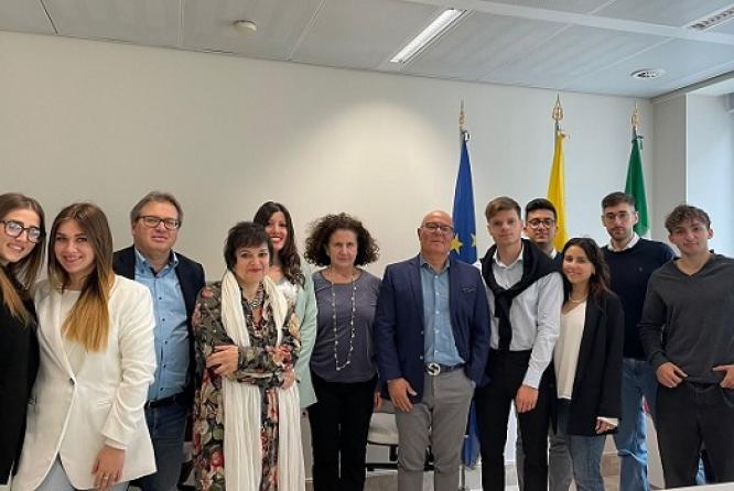 Visita degli studenti siciliani alla sede della Regione Siciliana a Bruxelles