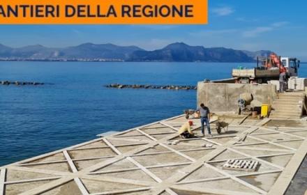 Lavori in corso mercato ittico ad Aspra
