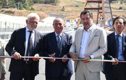Apertura viadotto San Giuliano strada statale 640 Strada degli scrittori