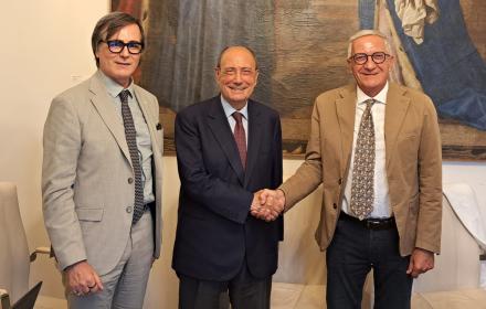 Schifani con Montesano e Alongi sub commissari A19 autostrada Palermo-Catania 