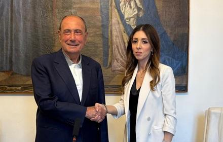 Il presidente Schifani e Danila Nobile