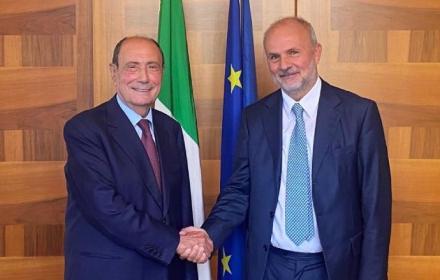 Schifani con il ministro Schillaci a Roma