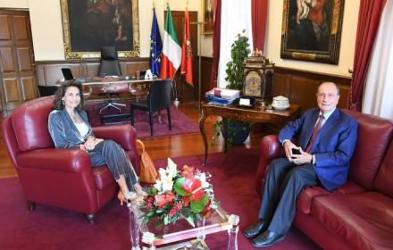 Rettrice Spatri e presidente Schifani