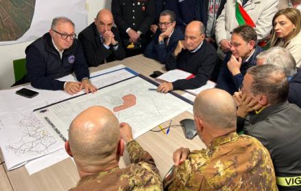 Sopralluogo Schifani a Niscemi