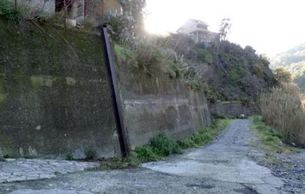 L'area interessata dagli interventi di consolidamento a Mandanici