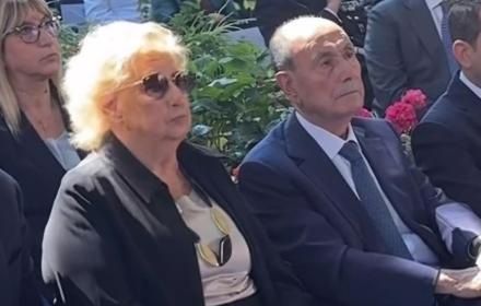 Maria Falcone e il presidente Schifani