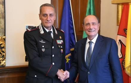 schifani con il generale magrini