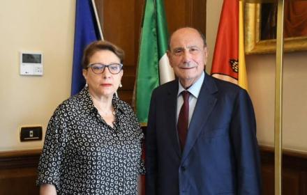 Renato Schifani e Adriana La Porta (Corte dei conti)